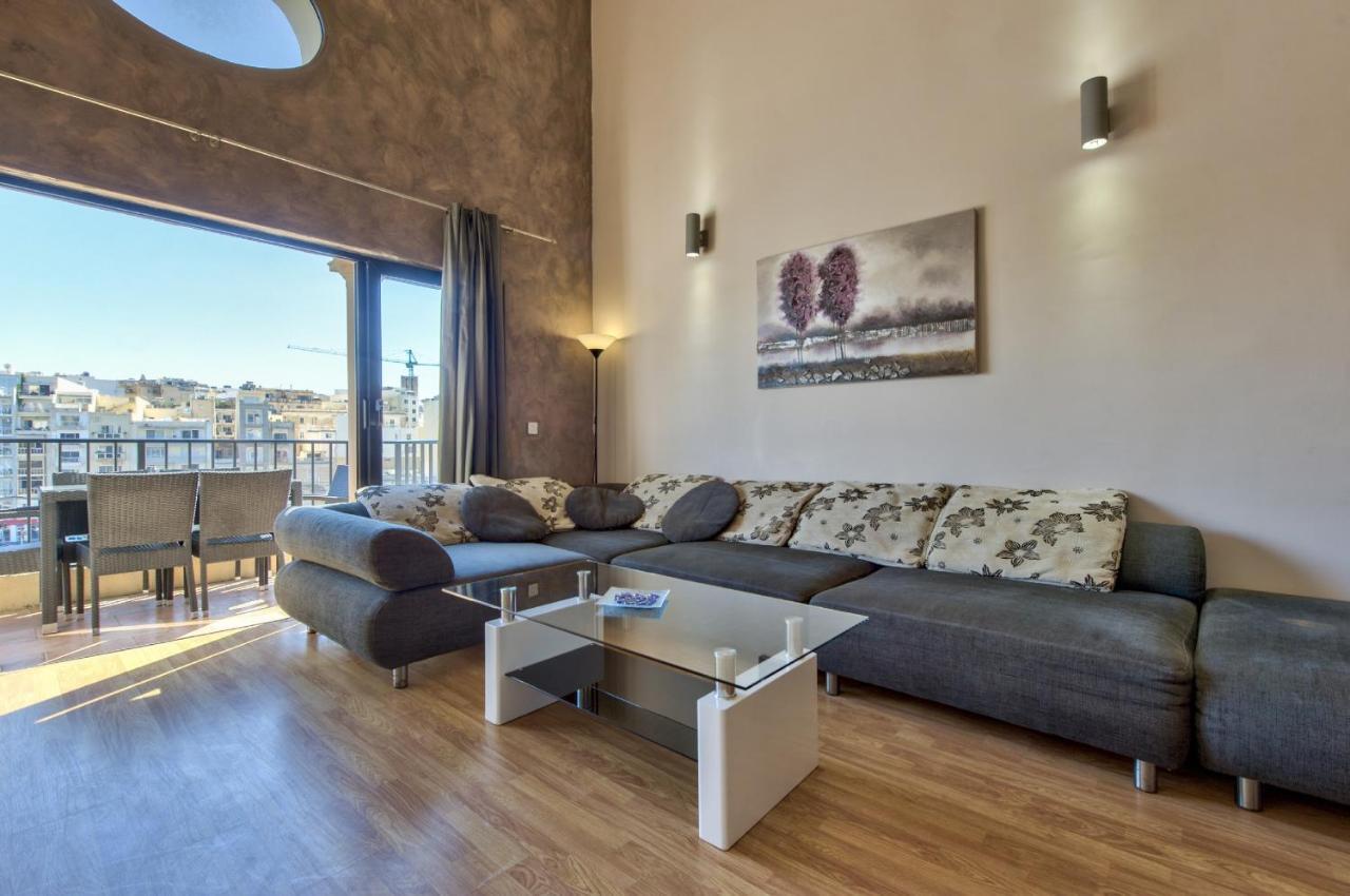 Spinola Court - Stunning Seaview Apartment & Penthouse On Spinola Bay By Shortletsmalta Saint Julian's Bagian luar foto