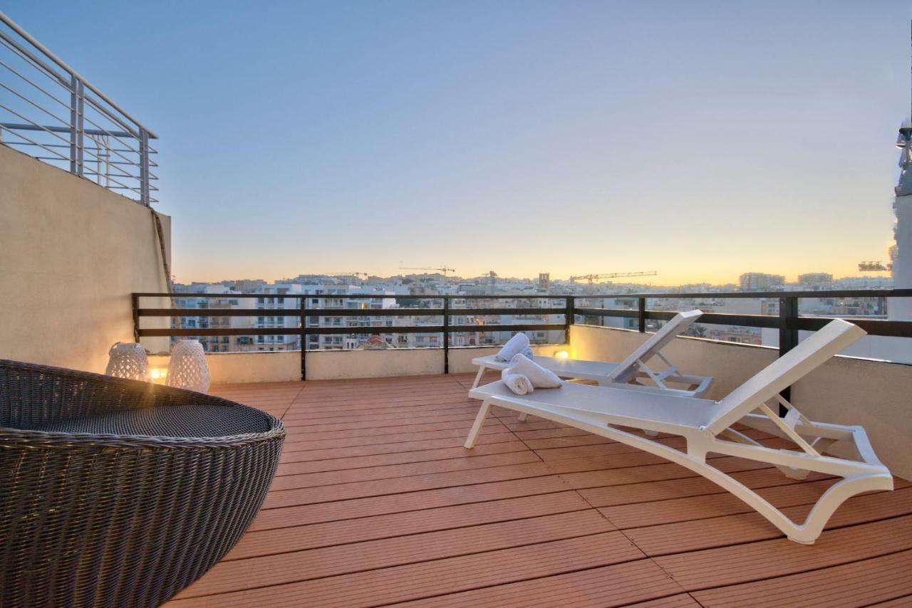 Spinola Court - Stunning Seaview Apartment & Penthouse On Spinola Bay By Shortletsmalta Saint Julian's Bagian luar foto